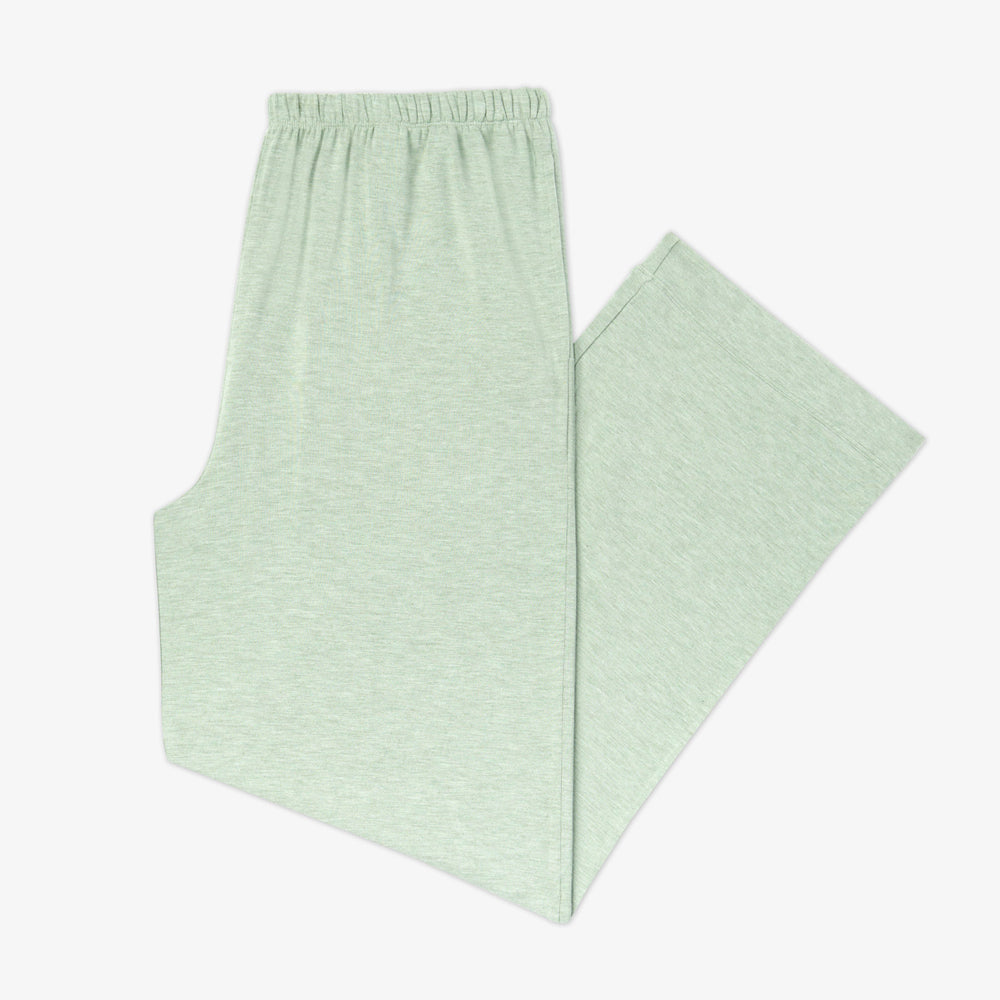 flat lay image of a women's Heather Sage pj pants from the Heather Sage pajama set