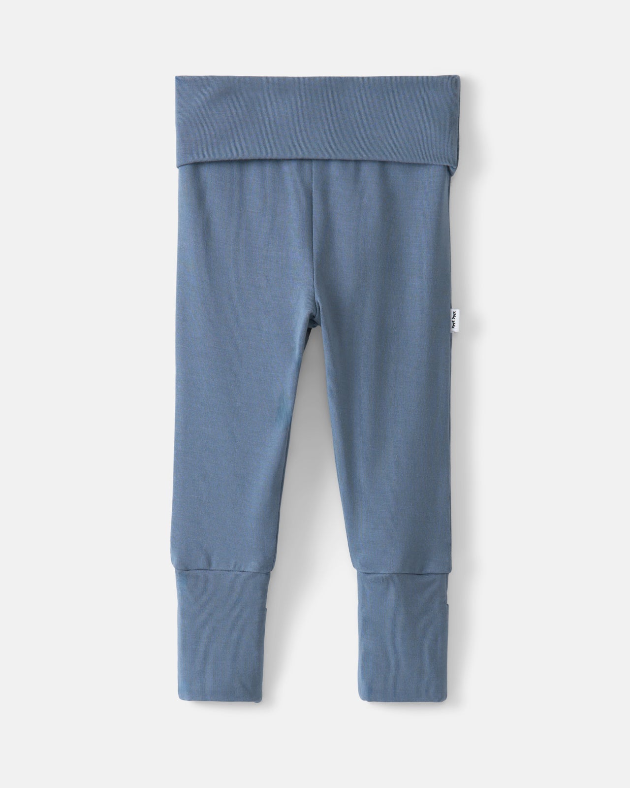 Flat lay of the Hazy Blue Fold Over Legging