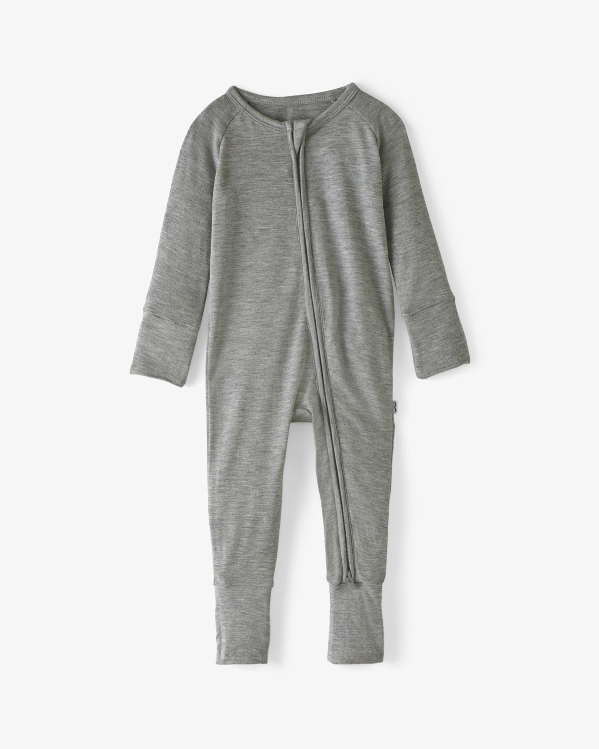 Flat lay of the Heather Gray Zippy