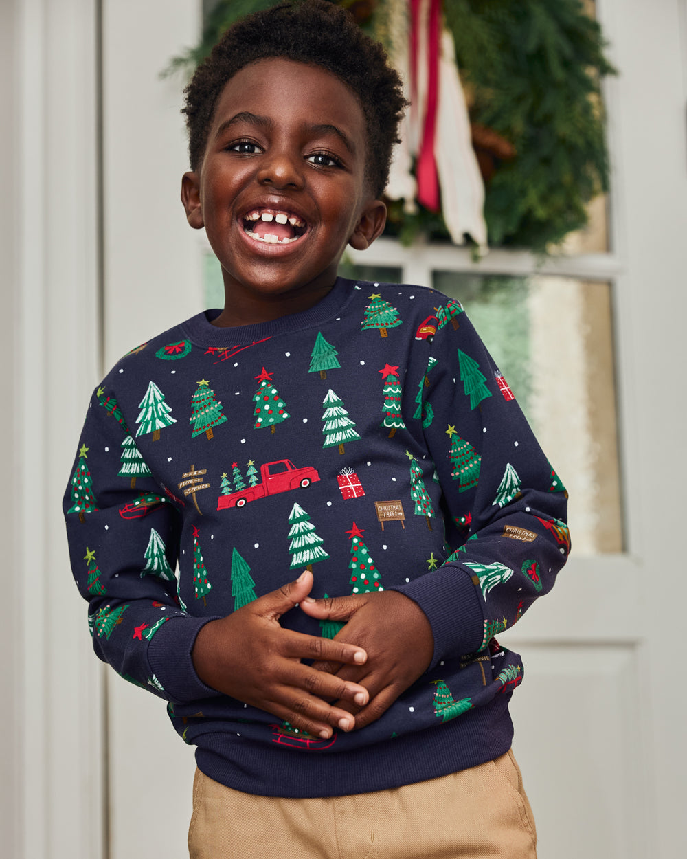 Navy Tree Traffic Crewneck Sweatshirt