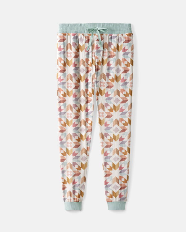 Flat lay of the Kaleidoscope Dreams Ribbed Women's Pajama Pants