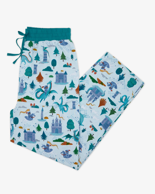 Flat lay of the Knight's Quest Men's Pajama Pants
