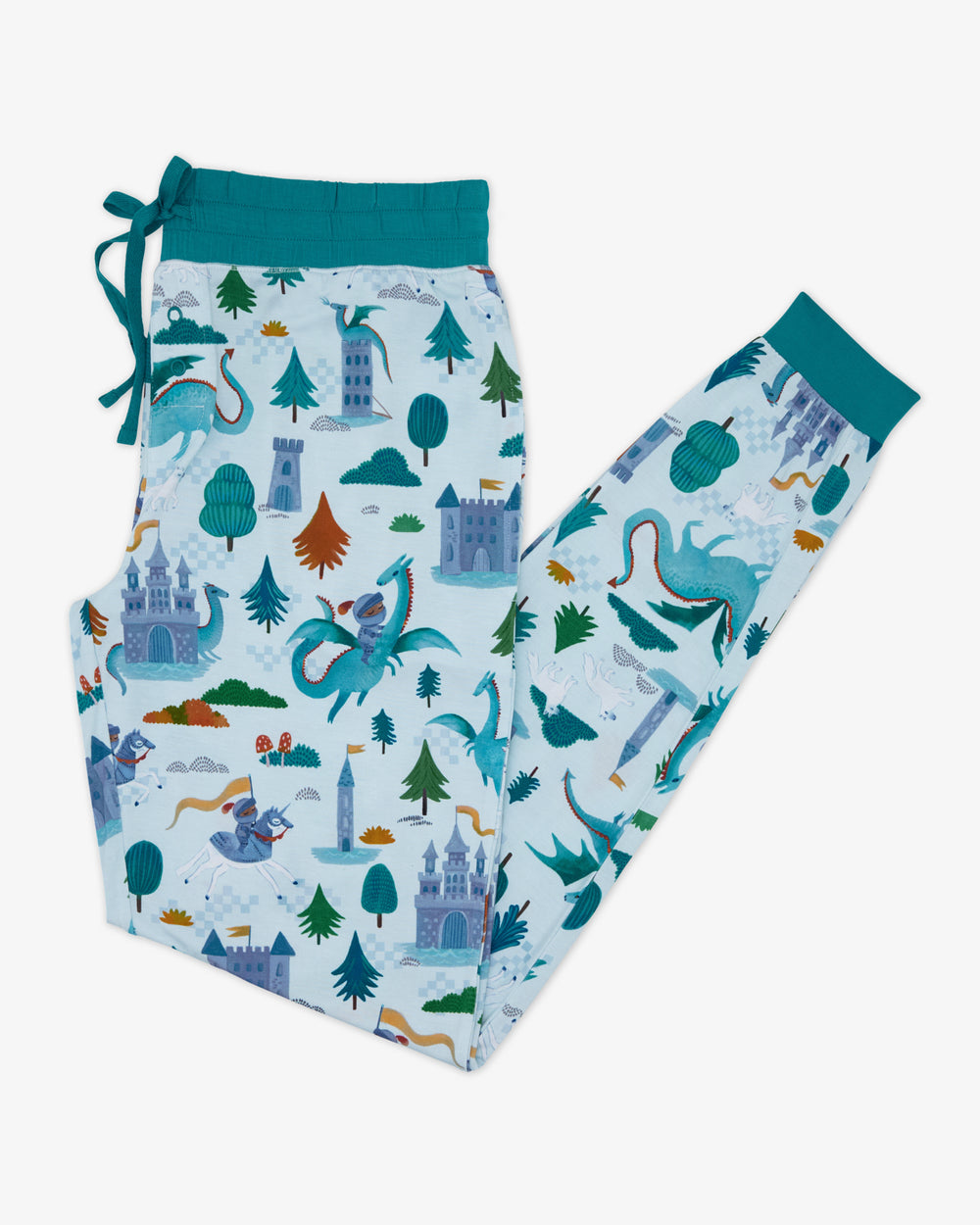 Flat lay of the Knight's Quest Women's Pajama Pants