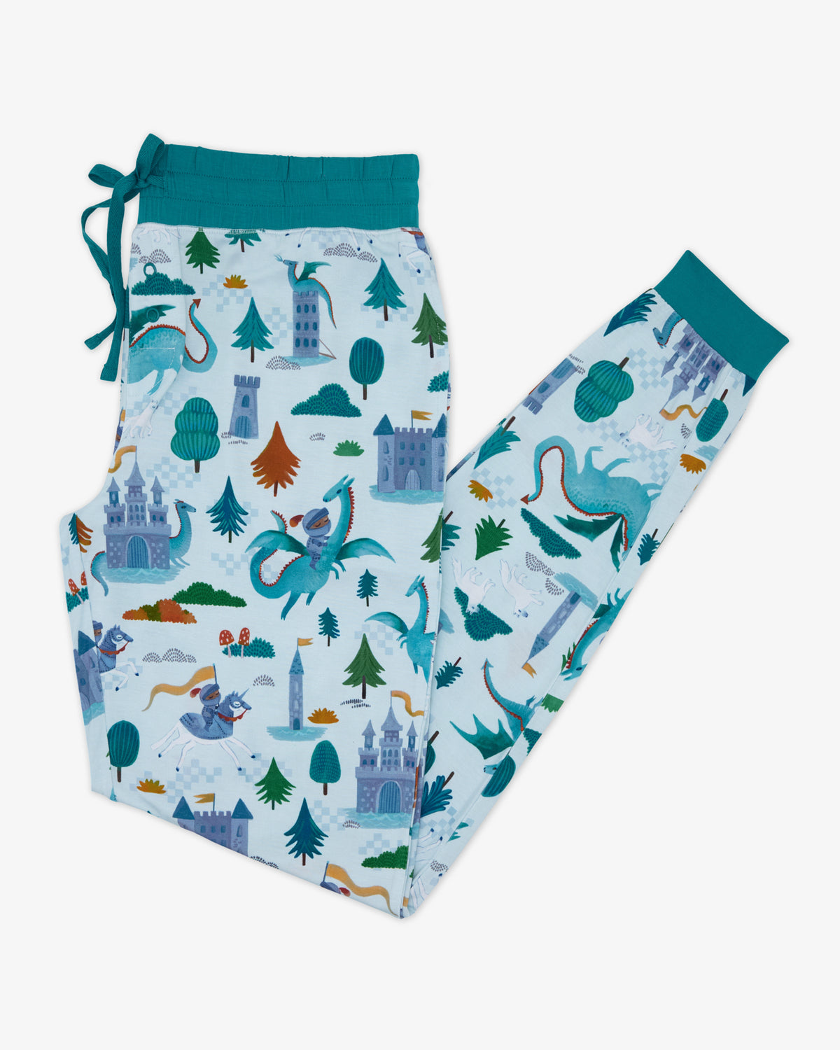Flat lay of the Knight's Quest Women's Pajama Pants