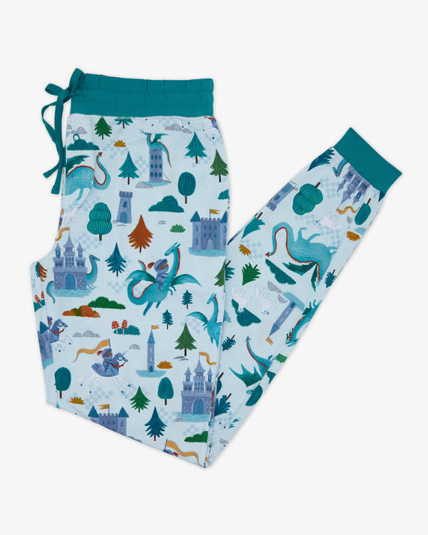 Flat lay of the Knight's Quest Women's Pajama Pants