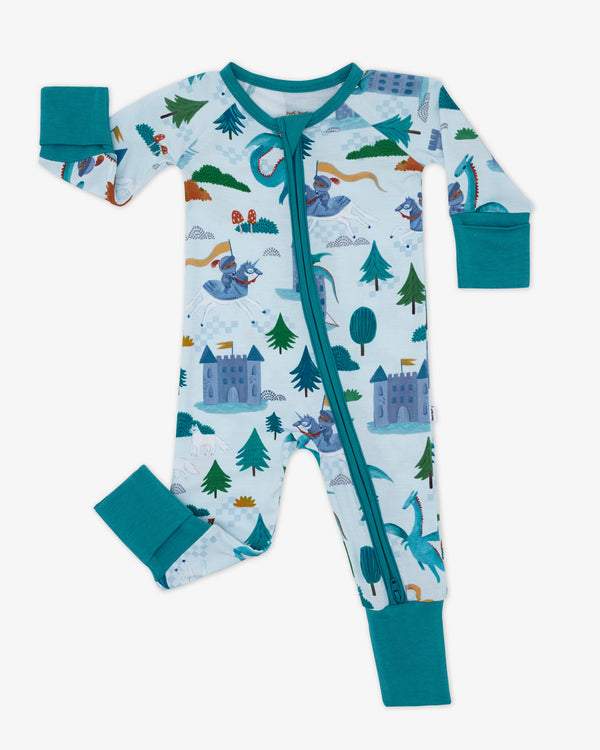 Flat lay of the Knight's Quest Zippy