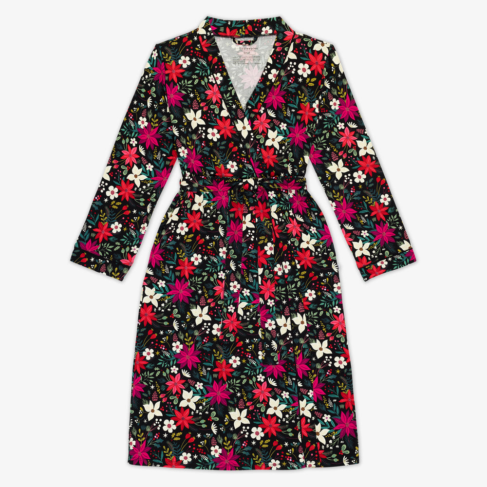 Flat lay image of the Berry Merry Women's Robe