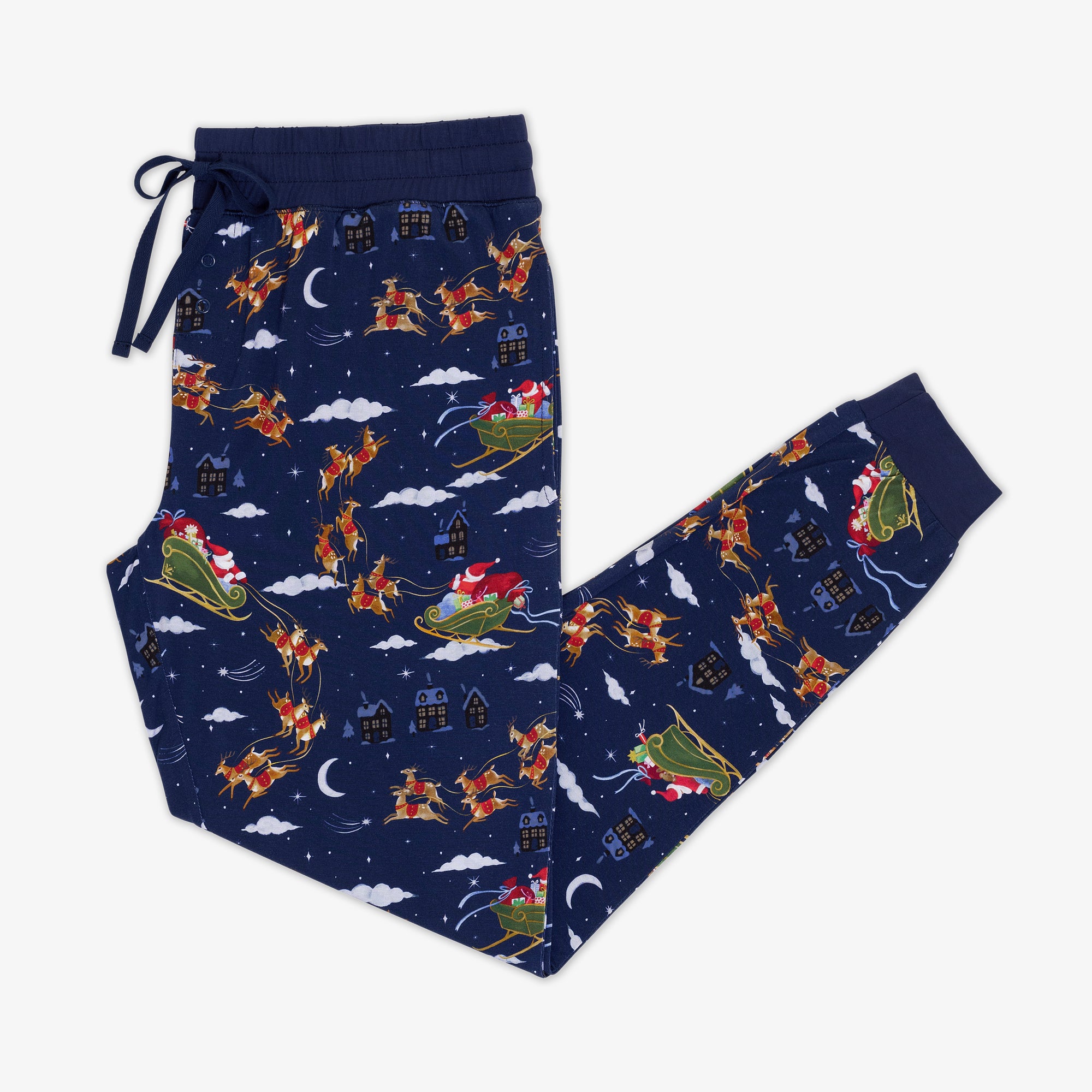 Flat lay image of Santa's Sleigh Women's Pajama Pants