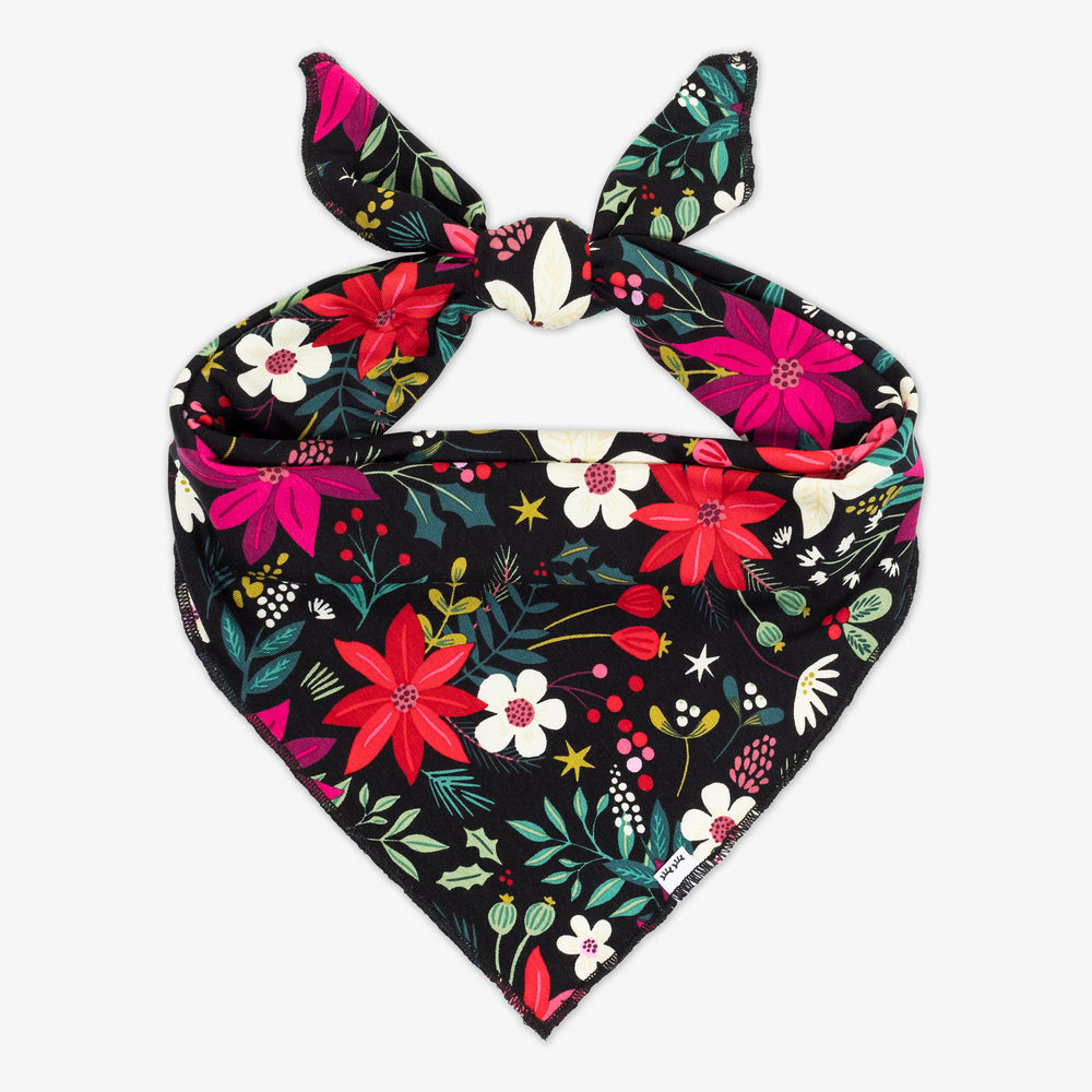 Flat lay image of the Berry Merry Pet Bandana