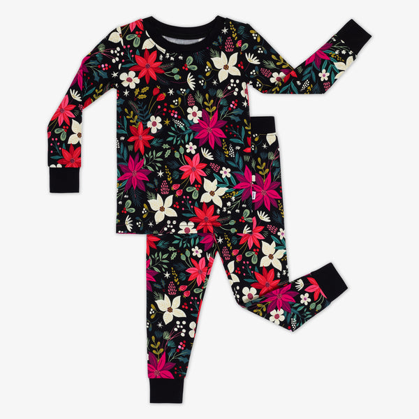 Flat lay image of the Berry Merry Two-Piece Pajama Set