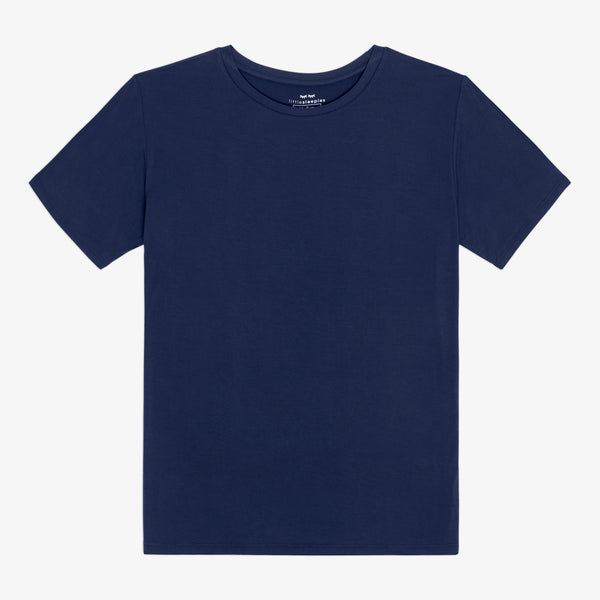 Flat lay image of the Classic Navy Men's Short Sleeve Pajama Top