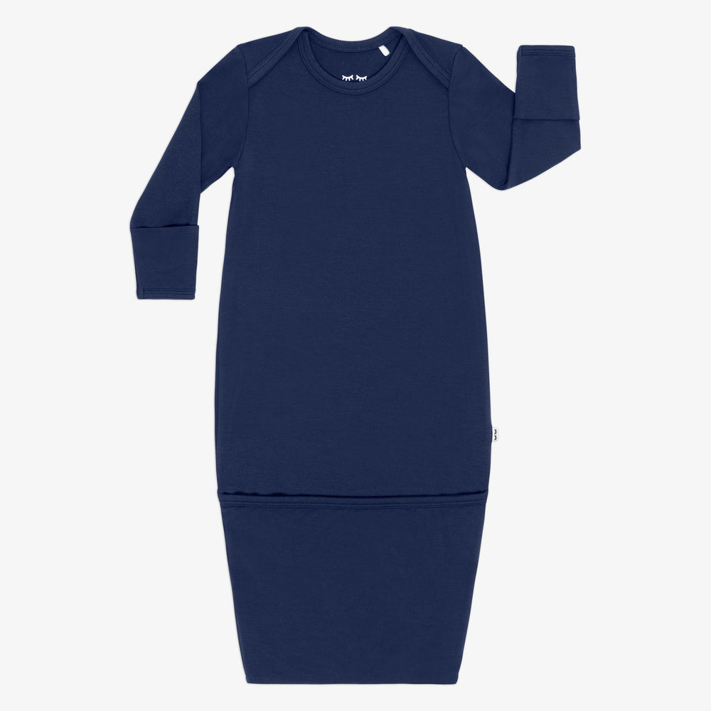 Flat lay image of the Classic Navy Infant Gown