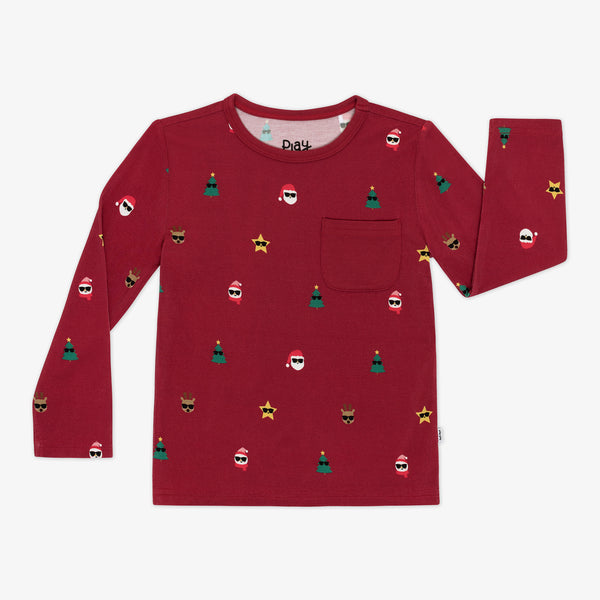 Flat lay image of a Cool Christmas Pocket Tee