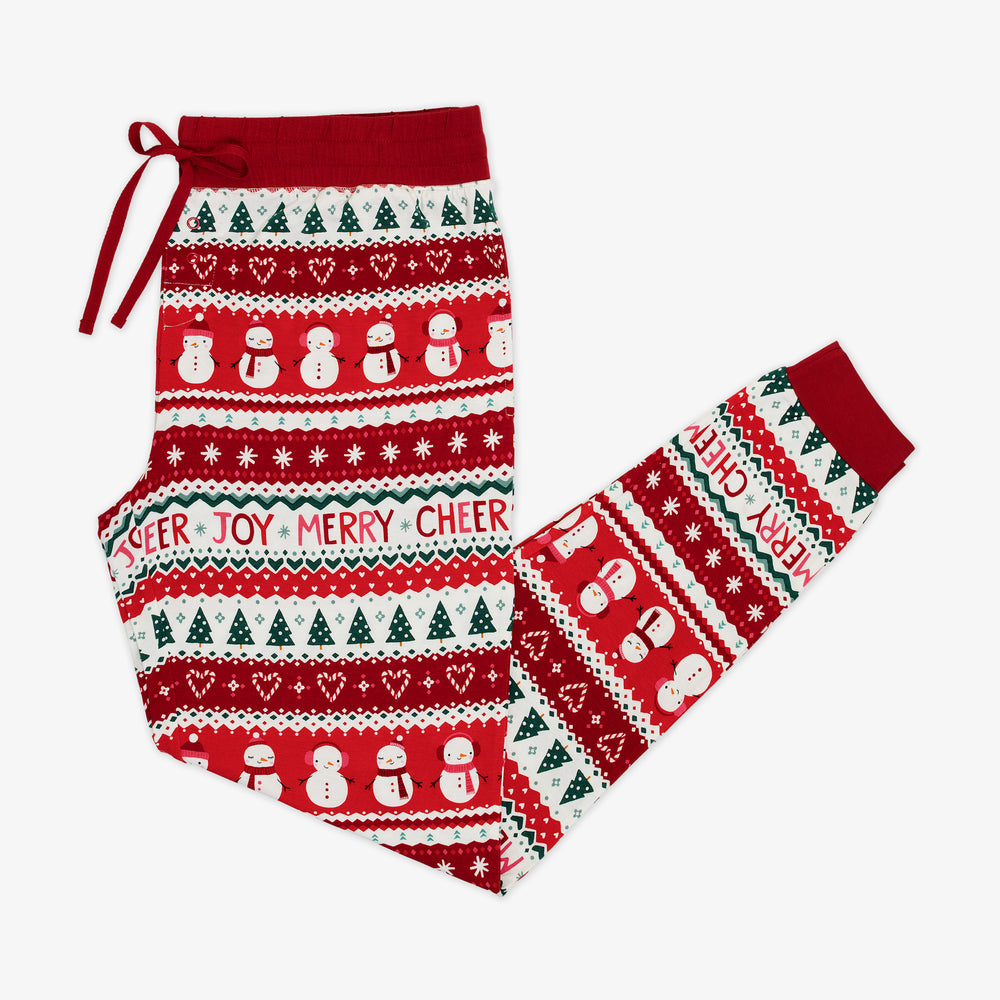 Flat lay image of Festive Fair Isle Women's Pajama Pants