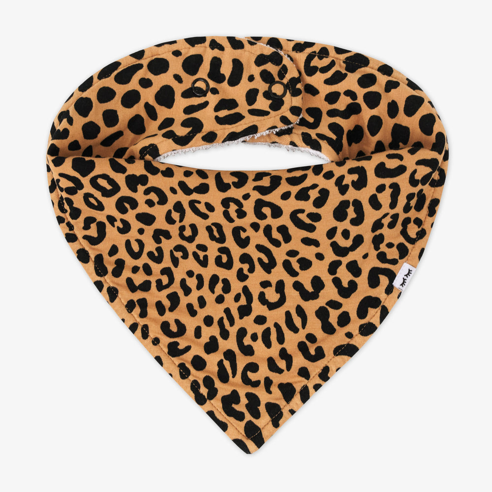 flat lay image of a Classic leopard bib