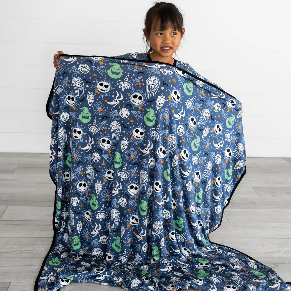 Alternative image of girl posing with the Disney Jack & Crew Large Cloud Blanket®