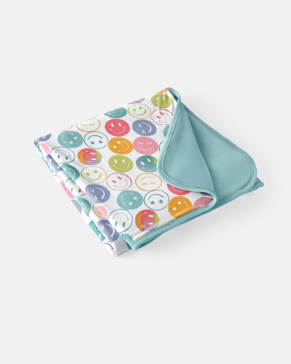 Flat lay of the Positive Vibes Large Cloud Blanket®