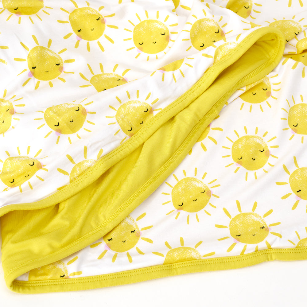 close up shot of sunshine blanket