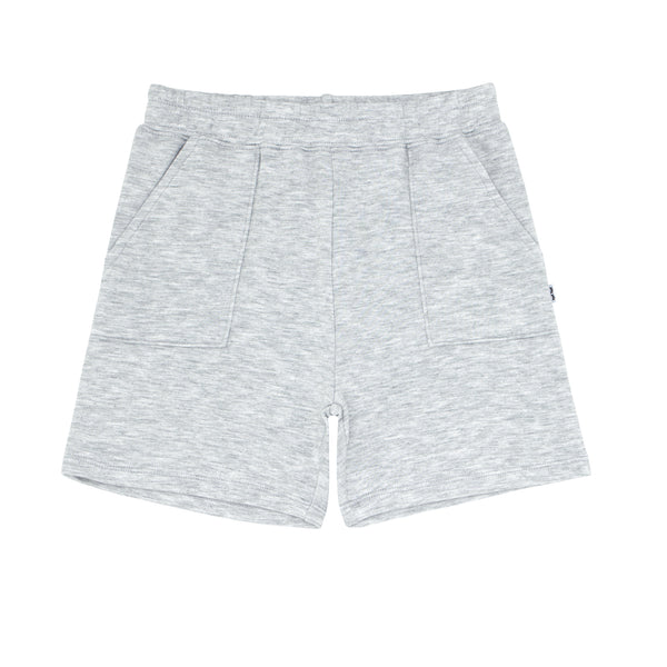 Flat lay image of Light Heather Gray Shorts