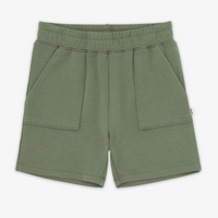 Flat lay image of the Moss Shorts