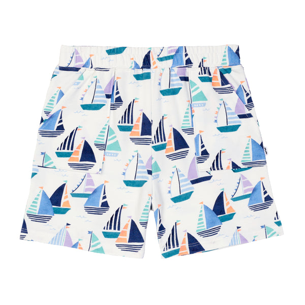 Flat lay image of Seas the Day Shorts