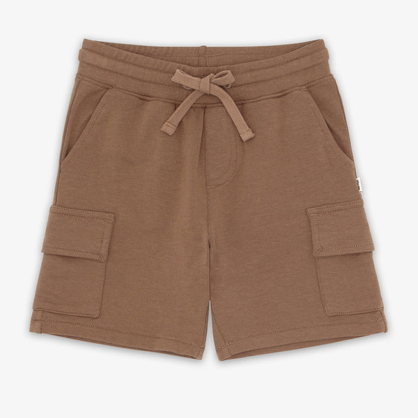 Flat lay image of the Vintage Brown Cargo Shorts