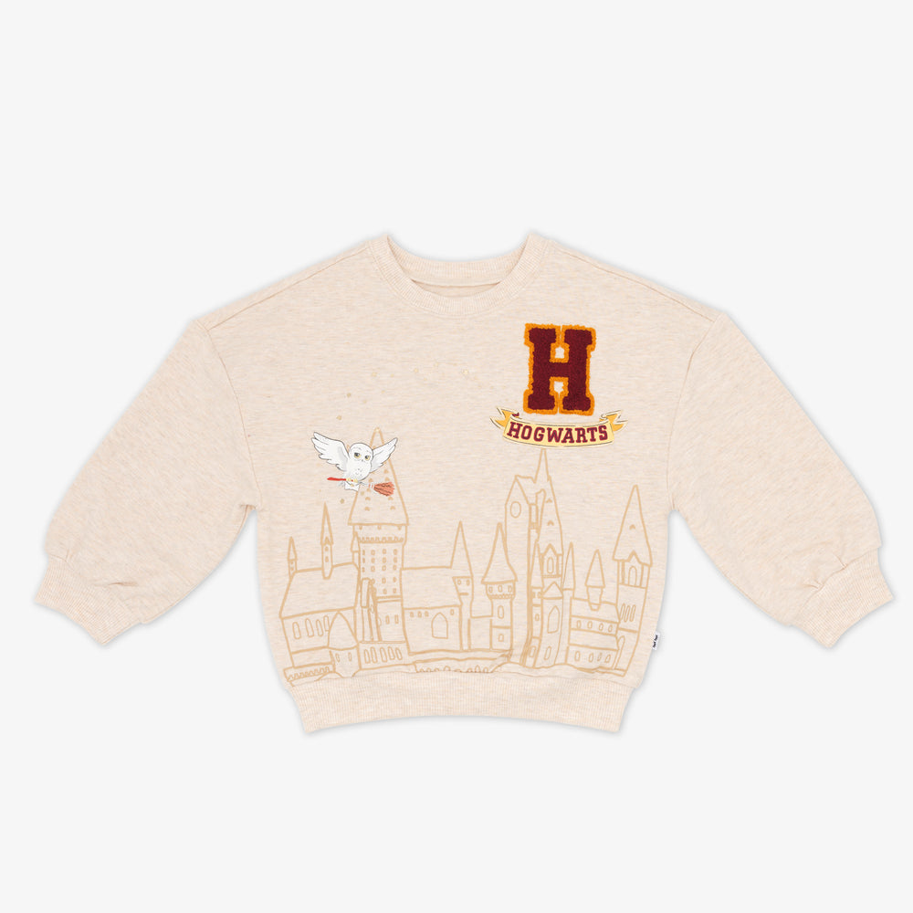 Flat lay image of a Harry Potter Drop Shoulder Crewneck