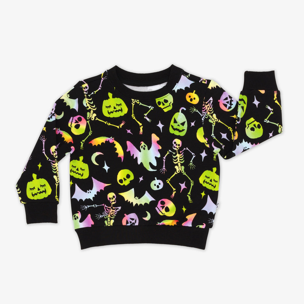 Flat lay image of a Cool Ghouls Crewneck Sweatshirt