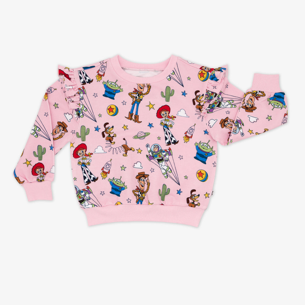 Flat lay of a Disney & Pixar Toy Story Stars Flutter Crewneck