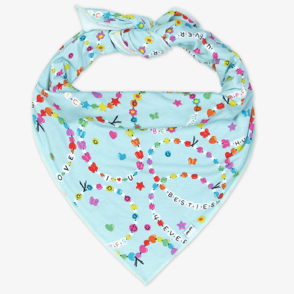 Flat lay image of the Friends Forever Pet Bandana