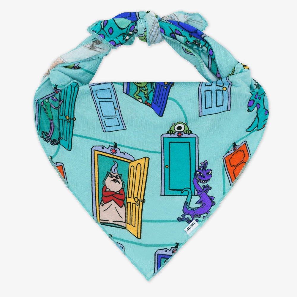 Flat lay image of the Disney Monsters, Inc. Scream Team Pet Bandana