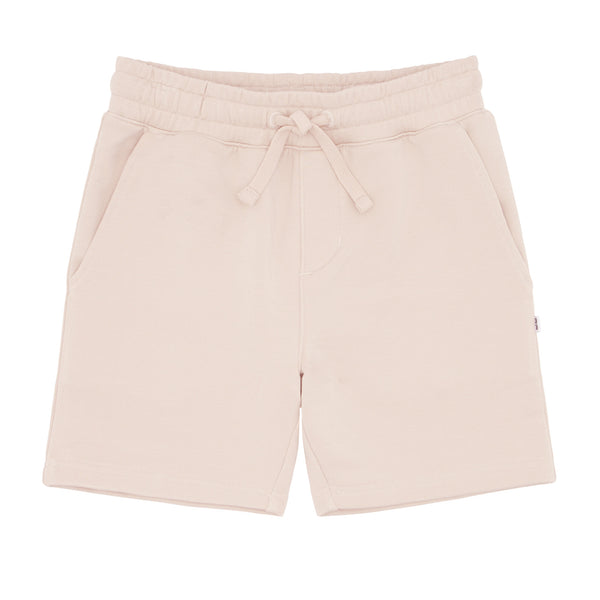 Flat lay image of Bone Drawstring Shorts