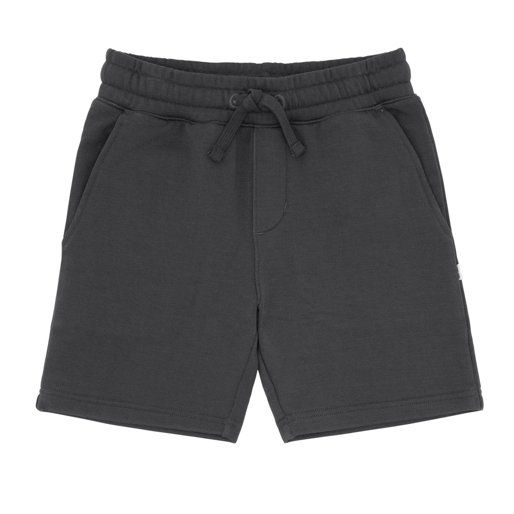 Flat lay image of Black Drawstring Shorts