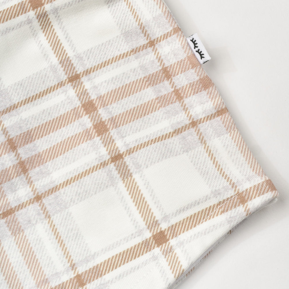 Alternate close up flat lay image of Canyon Plaid Shacket