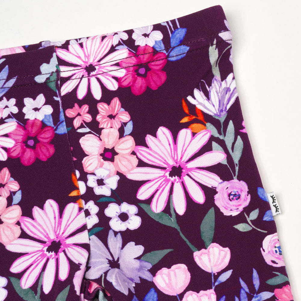 Close up flat lay image of Violet Meadow Legging