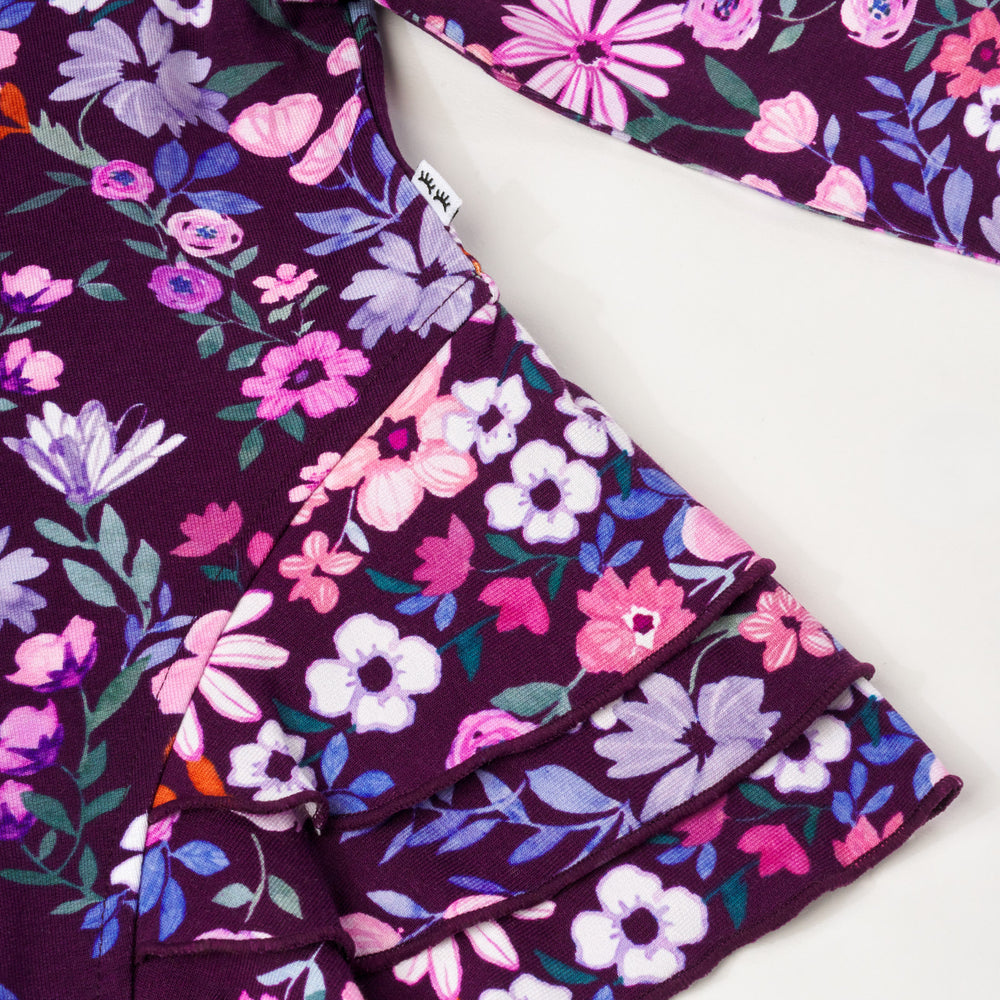 Alternate close up image of Violet Meadow Peplum Hoodie