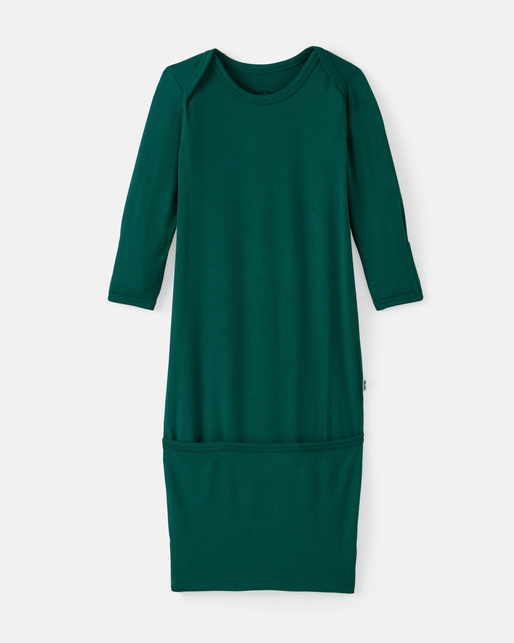 Flat lay of the Emerald Infant Gown