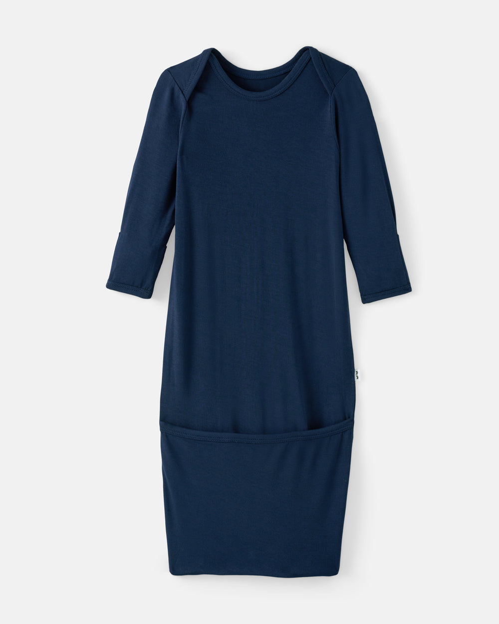Flat lay of the Classic Navy Infant Gown