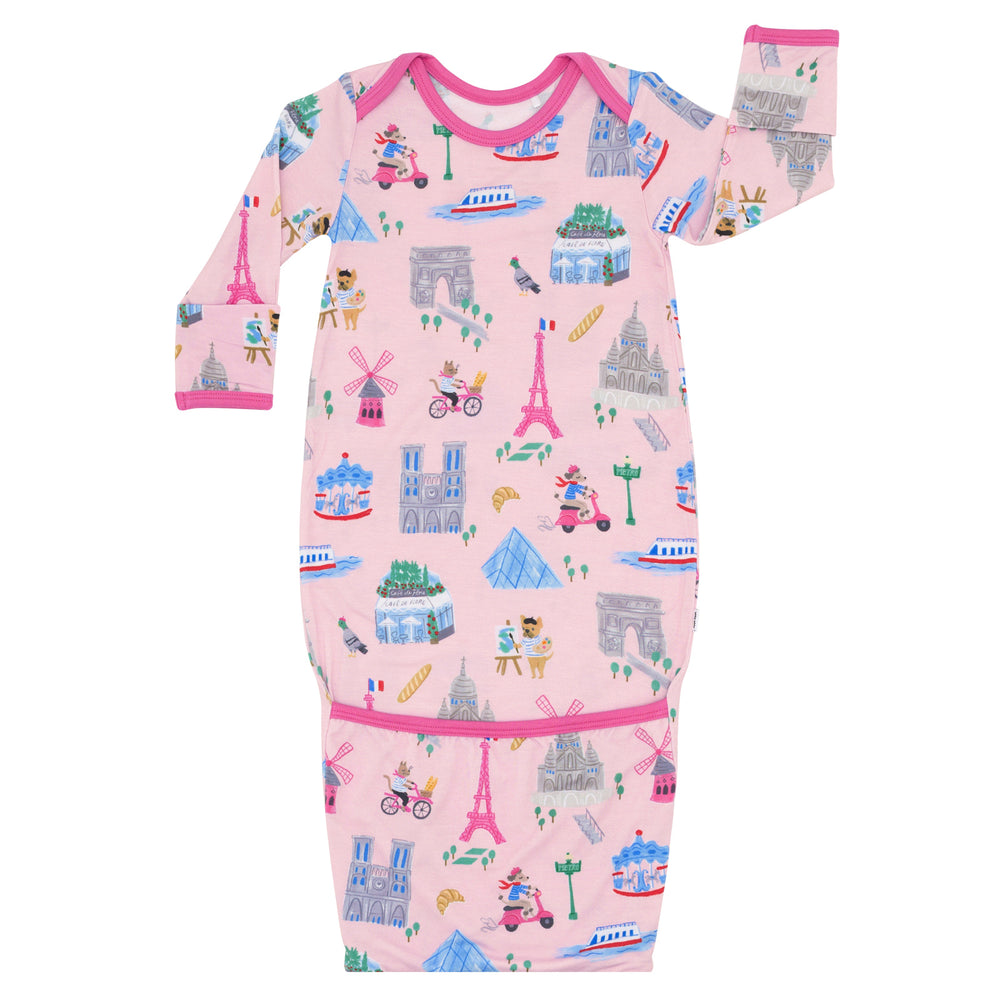 Flat lay image of the Pink Weekend in Paris Infant Gown
