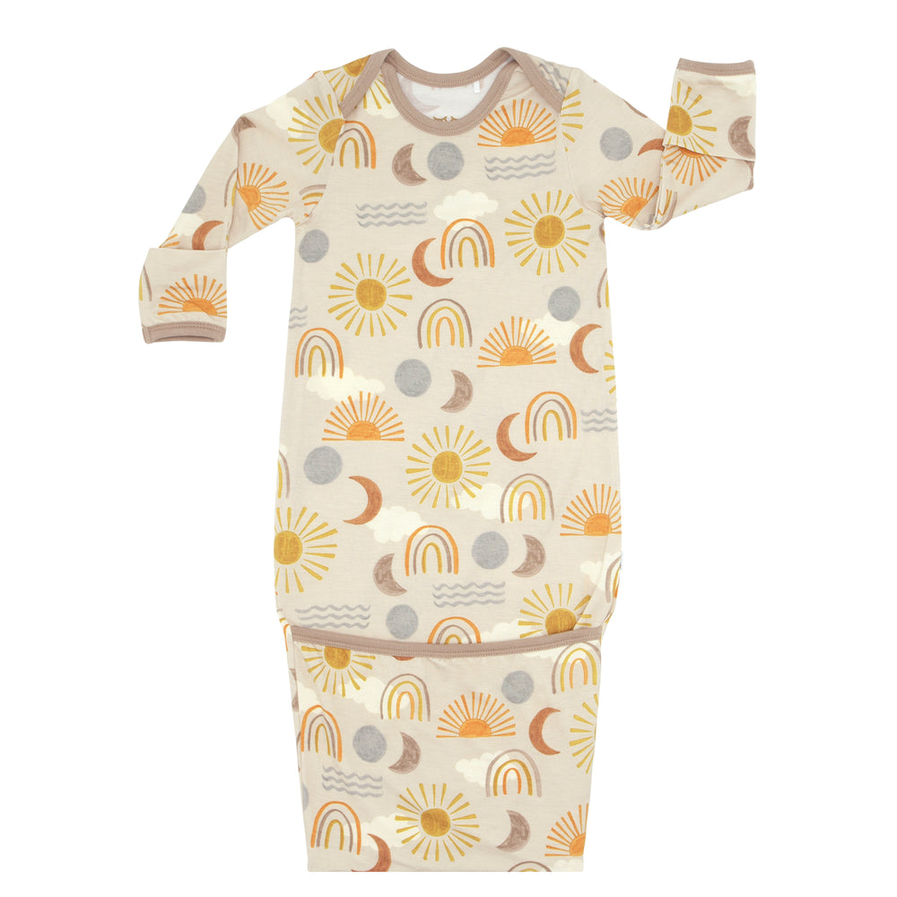 Flat lay image of a Desert Sunrise Infant Gown