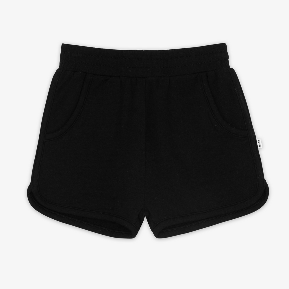 Flat lay image of the Black Dolphin Shorts