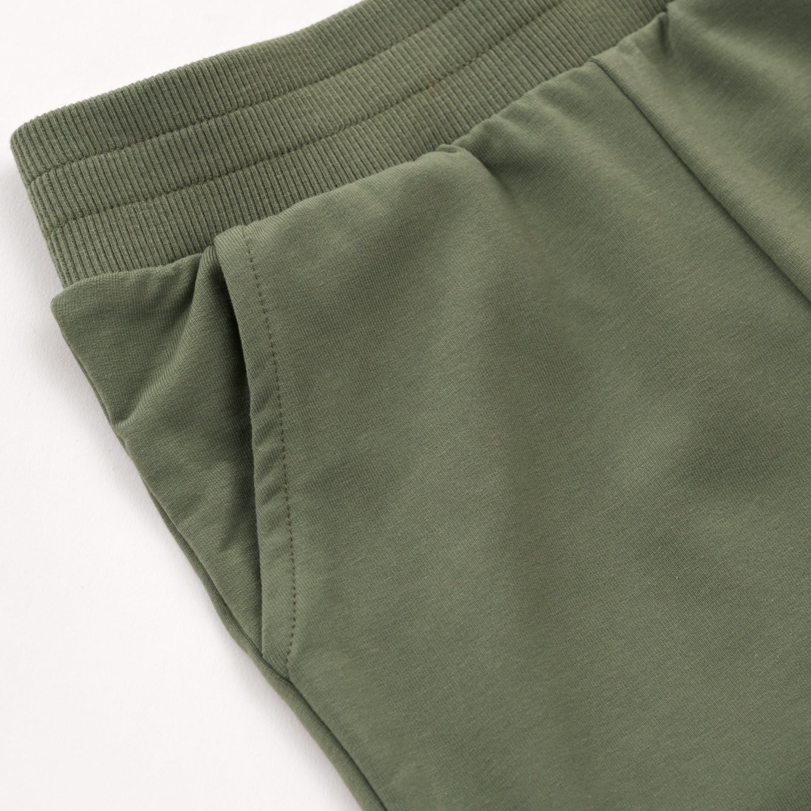 Close up image of the waist detail on the Moss Jogger