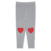 Flat lay image of Heart Patch leggings