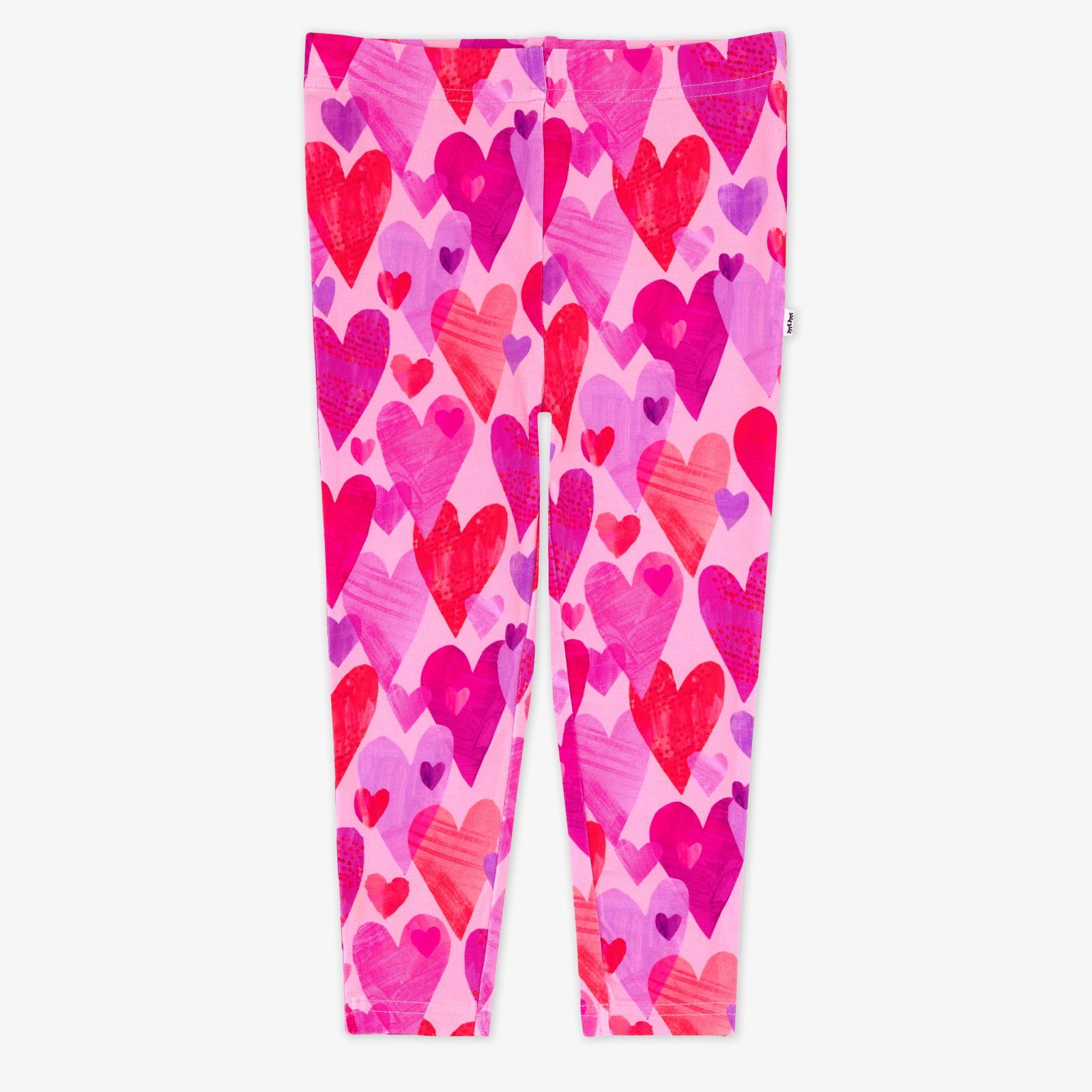 Flat lay of a Pink Hearts & Crafts Legging