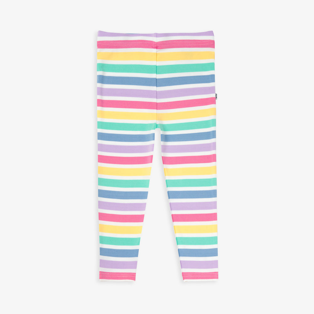 Flat lay image of the Rainbow Stripes Legging