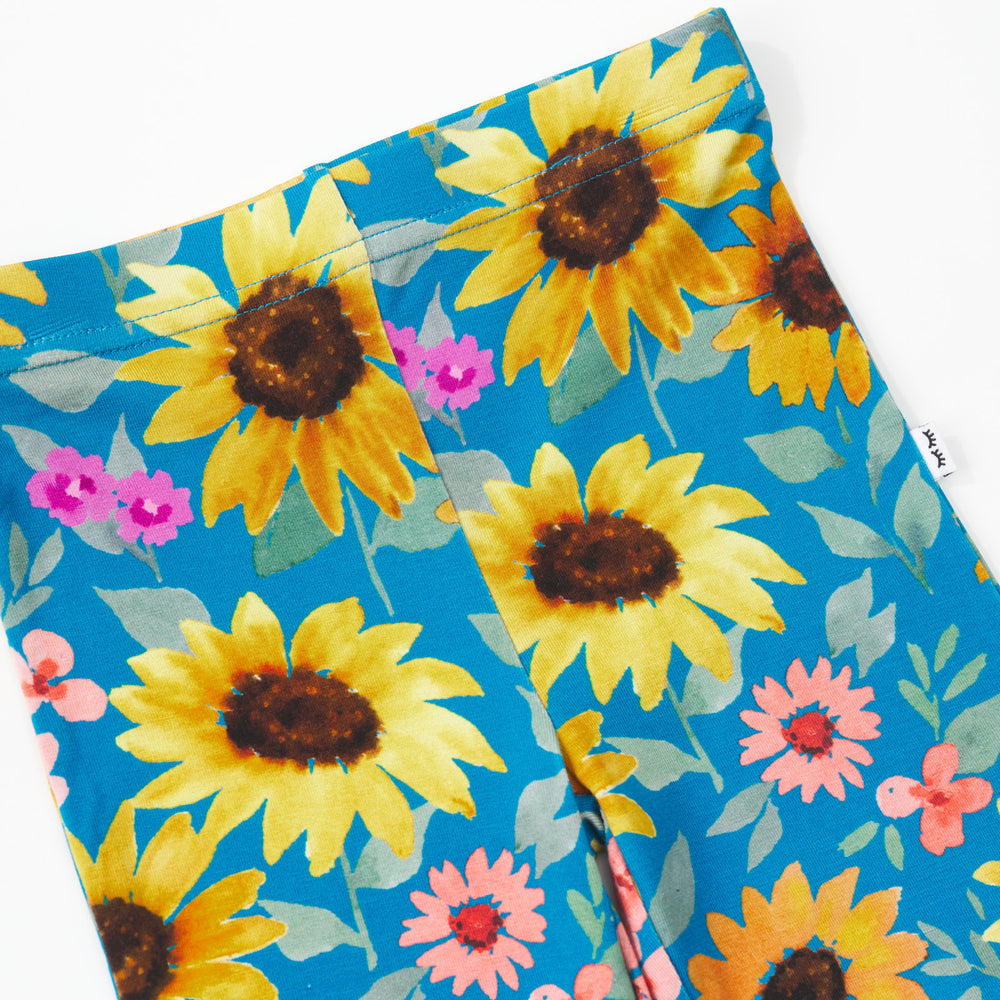 Close up detail shot of a Sunflower Fields Legging