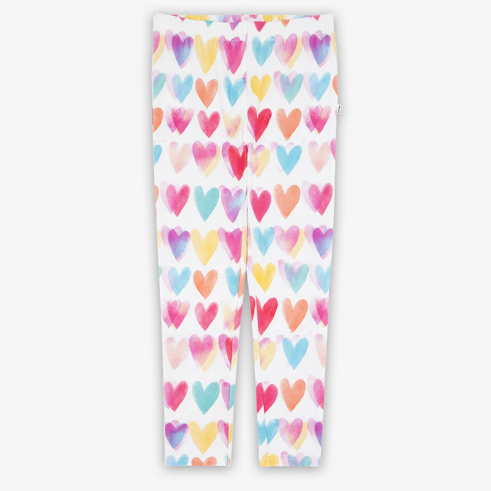 Flat lay image of the Watercolor Love Legging