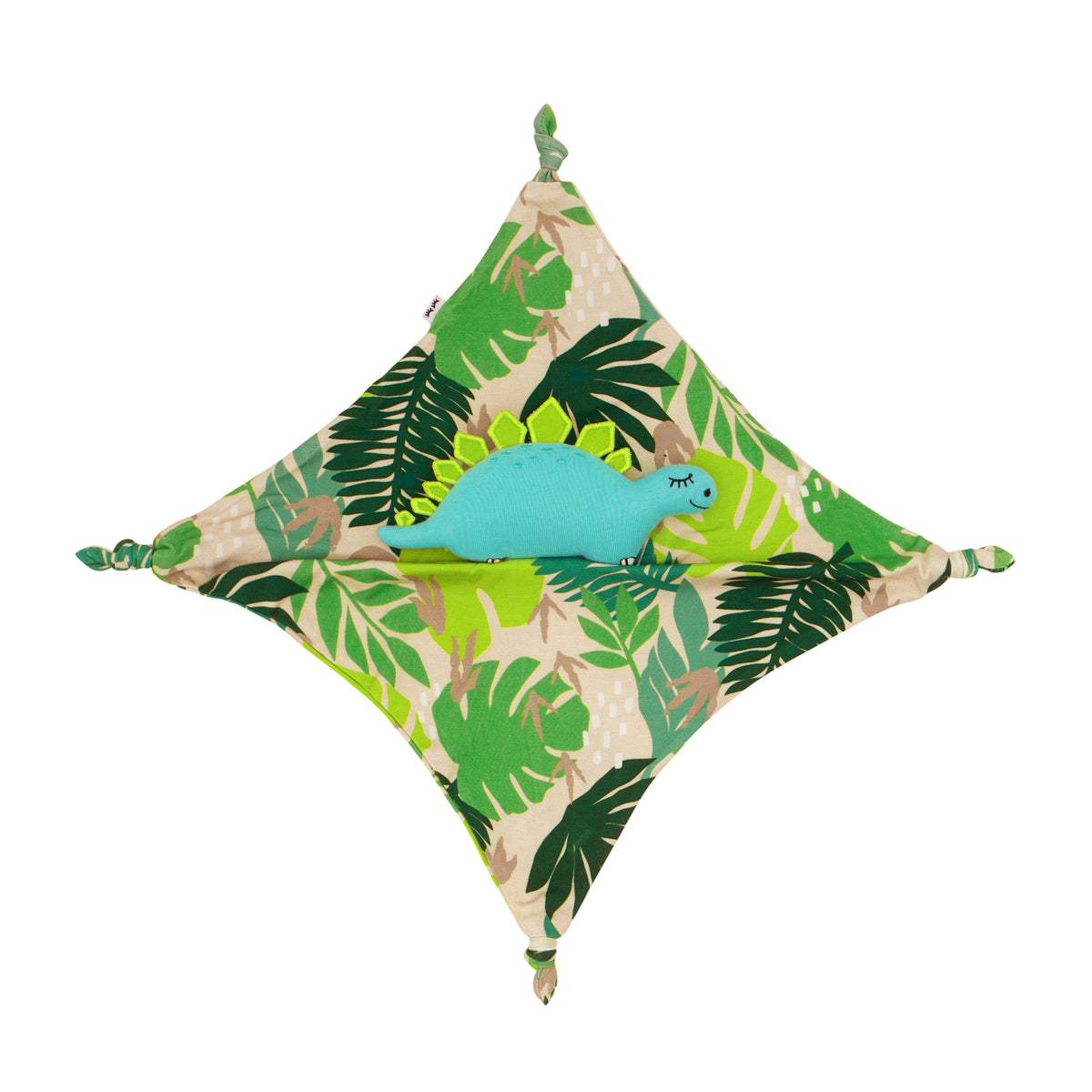 Alternative flat lay image of a Des the Dinosaur lovey