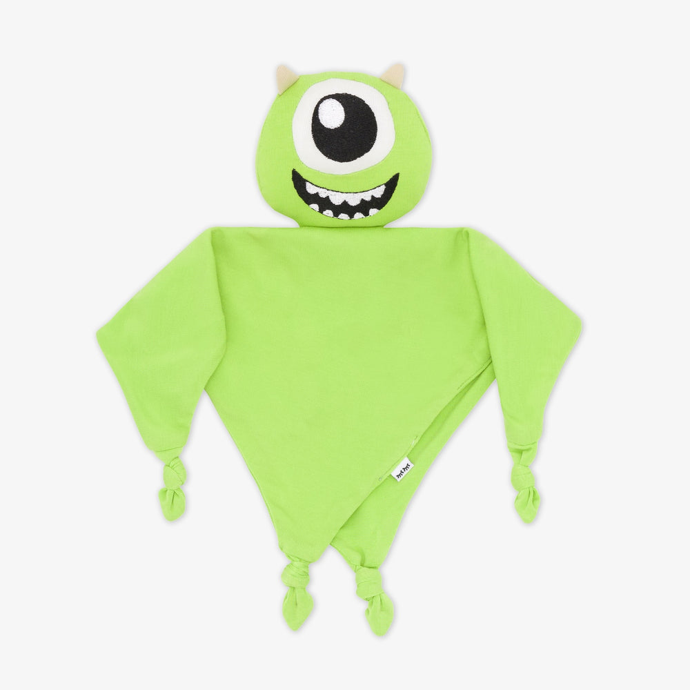 Flat lay image of the Disney Monsters, Inc. Mike Wazowski Lovey