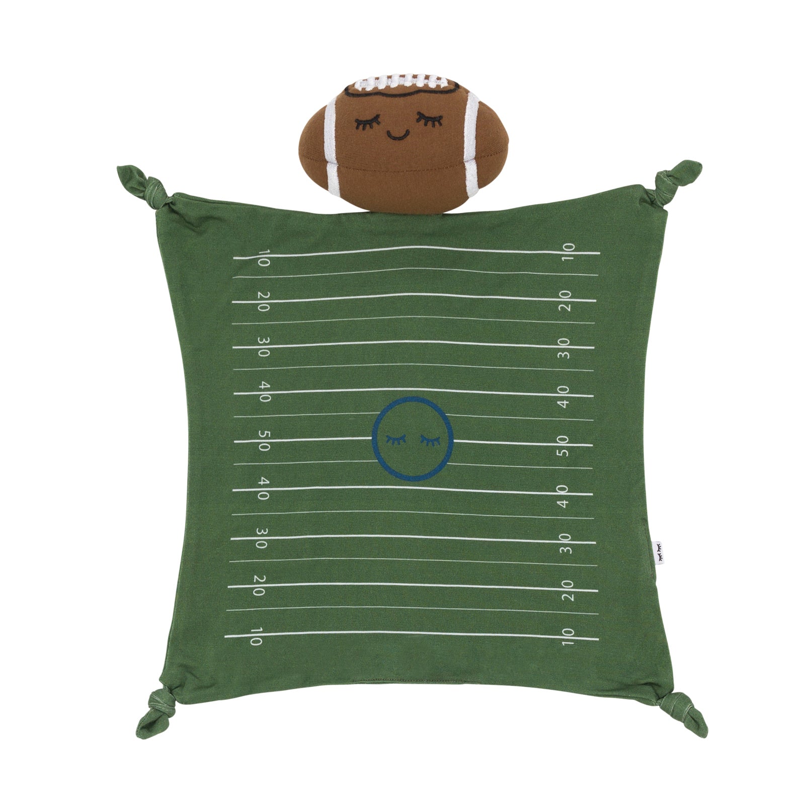 Flat lay image of the travis-the-touchdown-football-sleepyhead-lovey